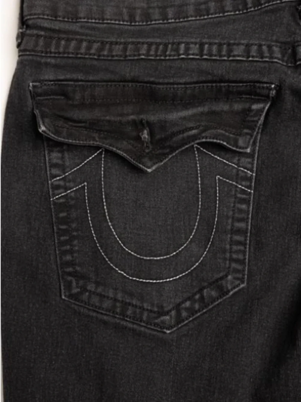 True Religion Men's Black Relaxed Jeans